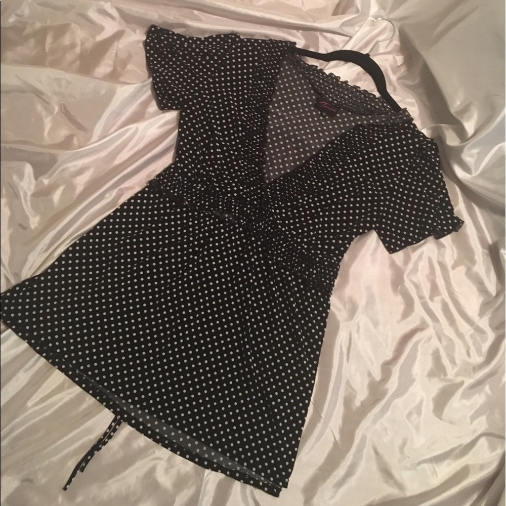 Torrid polka dot babydoll top - cute!!