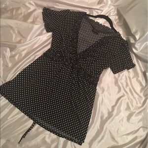 Torrid polka dot babydoll top - cute!!