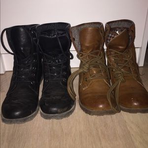 🍦LAST CHANCE SALE🍦 2 pair of combat boots
