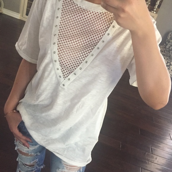 SALE⭐️LAST1•Mesh V So Trendy Tee - Picture 5 of 7