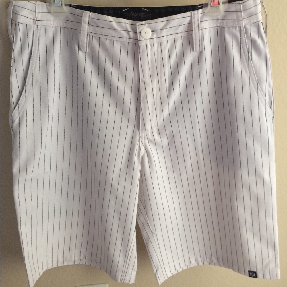 Hart and Huntington Pinstripe Shorts.