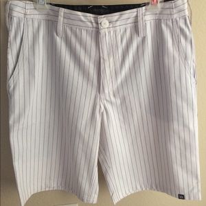 Hart and Huntington Pinstripe Shorts.