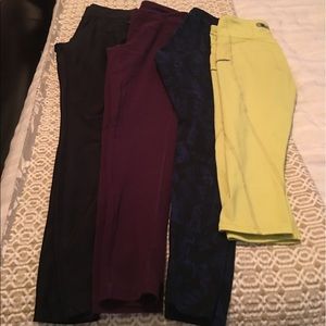 Three leggings and one capris