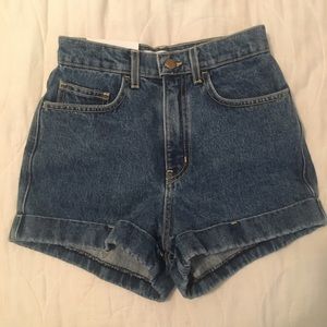 High waisted shorts