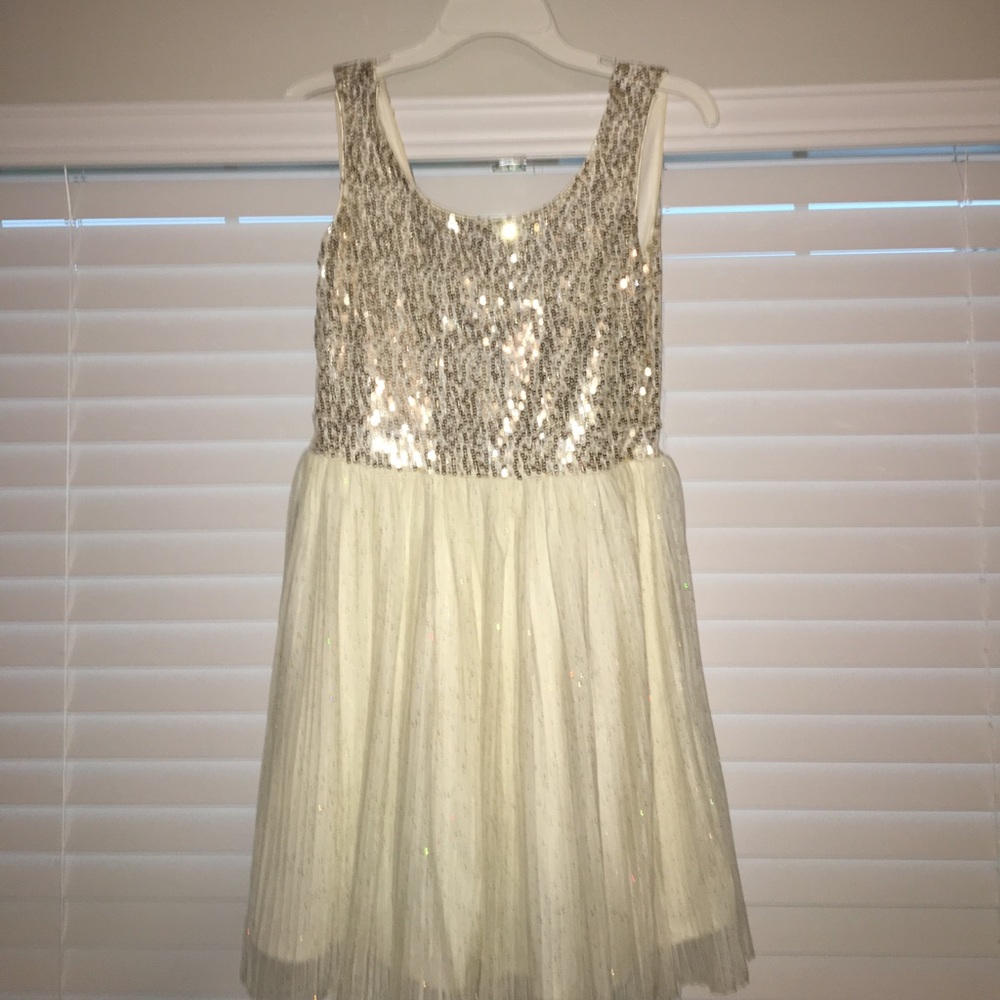 Cream Sequin Top Sparkle Dress Macy's