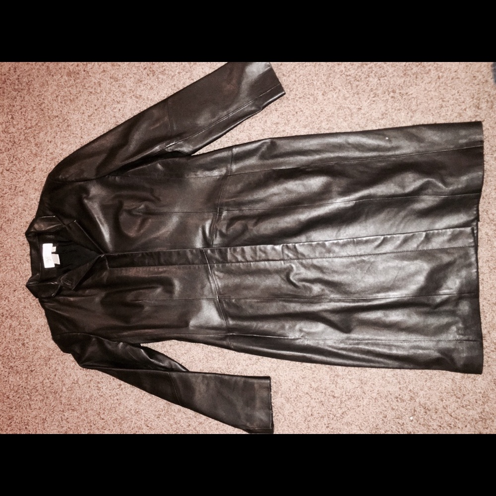 WORTH New York Leather Coat