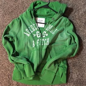 Abercrombie & Fitch Green Hoodie