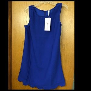 Blue shift dress