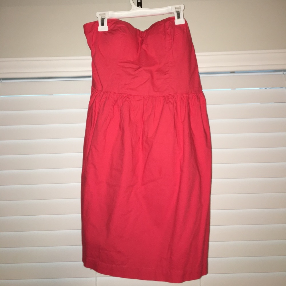 Charlotte Russe Orange/Red Strapless Dress