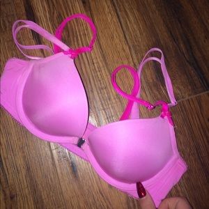 Victoria secret fashion show pink push up bra
