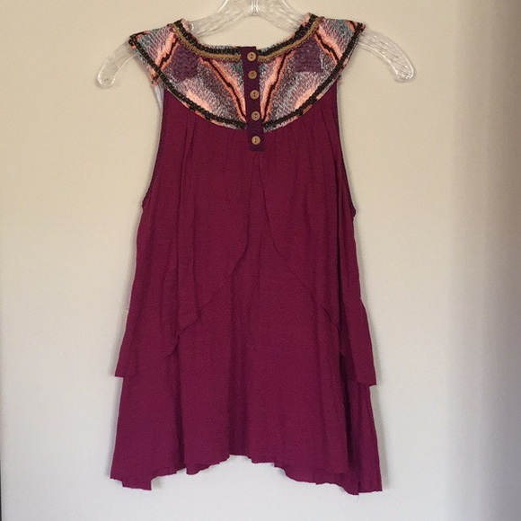 Pink Free People Top - Picture 3 of 5