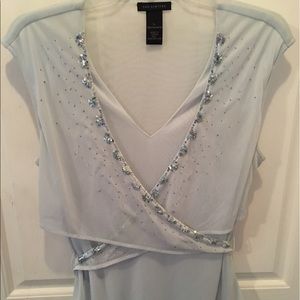 Limited Large sheer beaded top