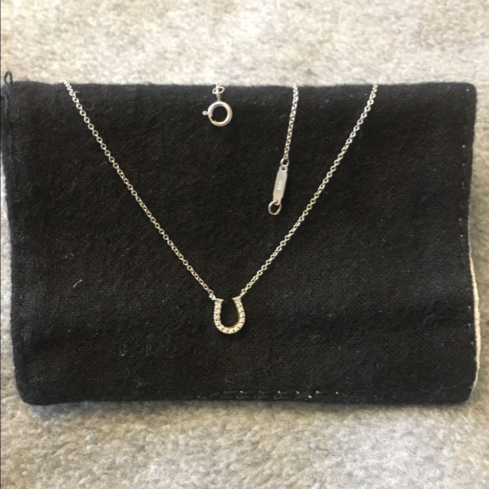 Tiffany diamond horseshoe necklace
