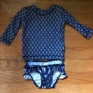 Carters Baby Girl Swimsuit Rash guard 3 Month