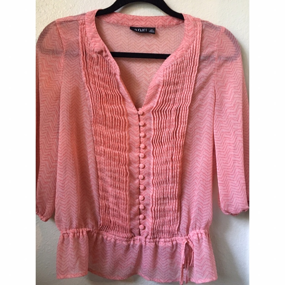a.n.a. super cute coral peach blouse 😊