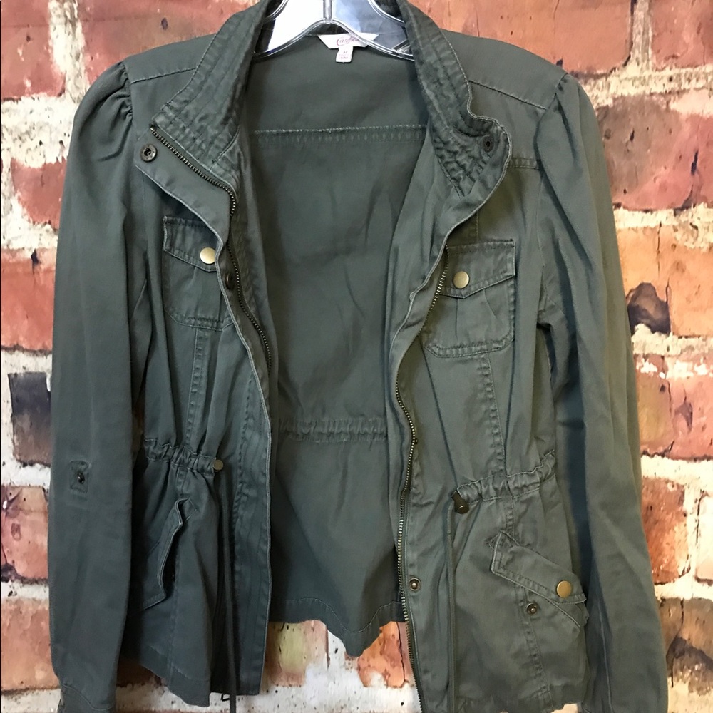 Army green jacket