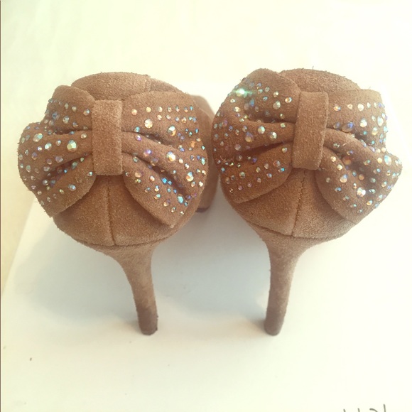 Steve Madden Peep Tow Sparkled Bow - Picture 1 of 2