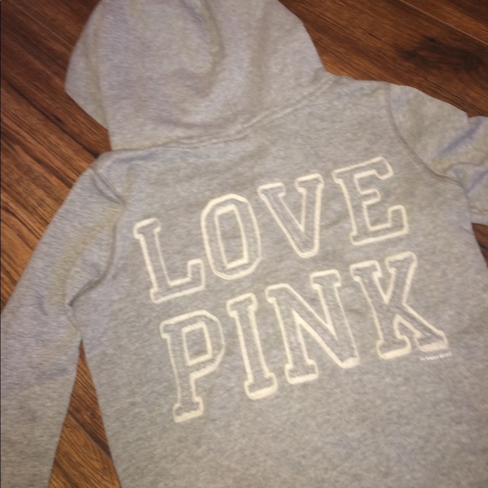 PINK grey hoodie