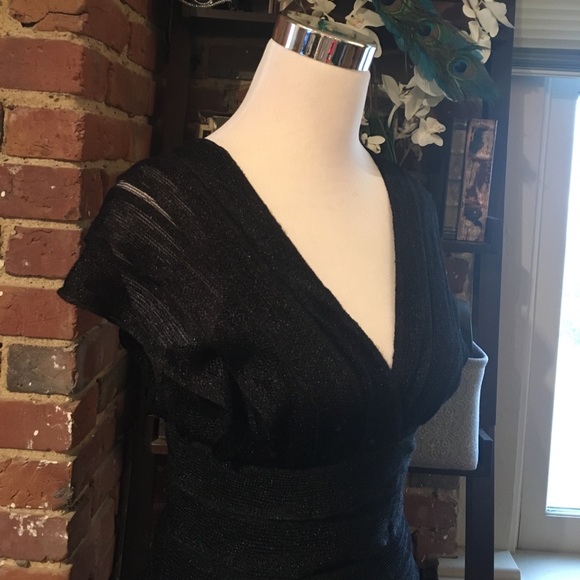 Black Ruffle Dress - Picture 2 of 6