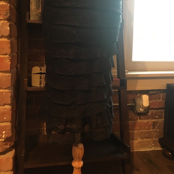 Black Ruffle Dress - Picture 3 of 6