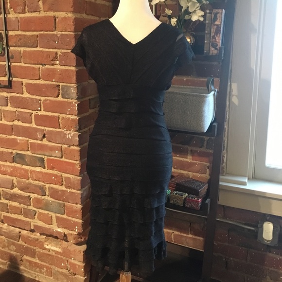 Black Ruffle Dress - Picture 4 of 6