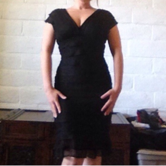 Black Ruffle Dress - Picture 5 of 6