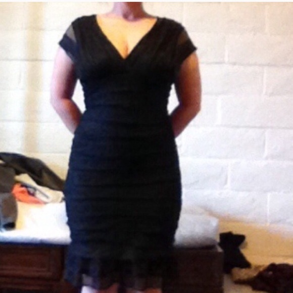 Black Ruffle Dress - Picture 6 of 6
