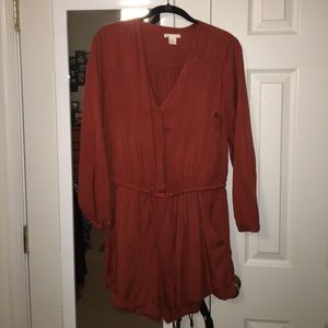 Burnt Orange Romper