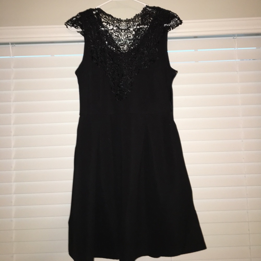 Black Lace Top Dress