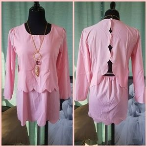 💎2 for $20 💎 Rose Pink Scalloped Mini   Sz M/L