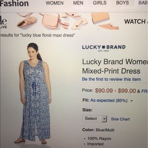Lucky brand mixed print dress