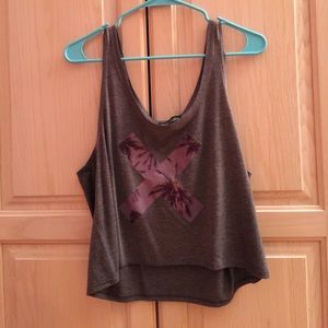 Wild Daisy Graphic Print Cropped Tank Top