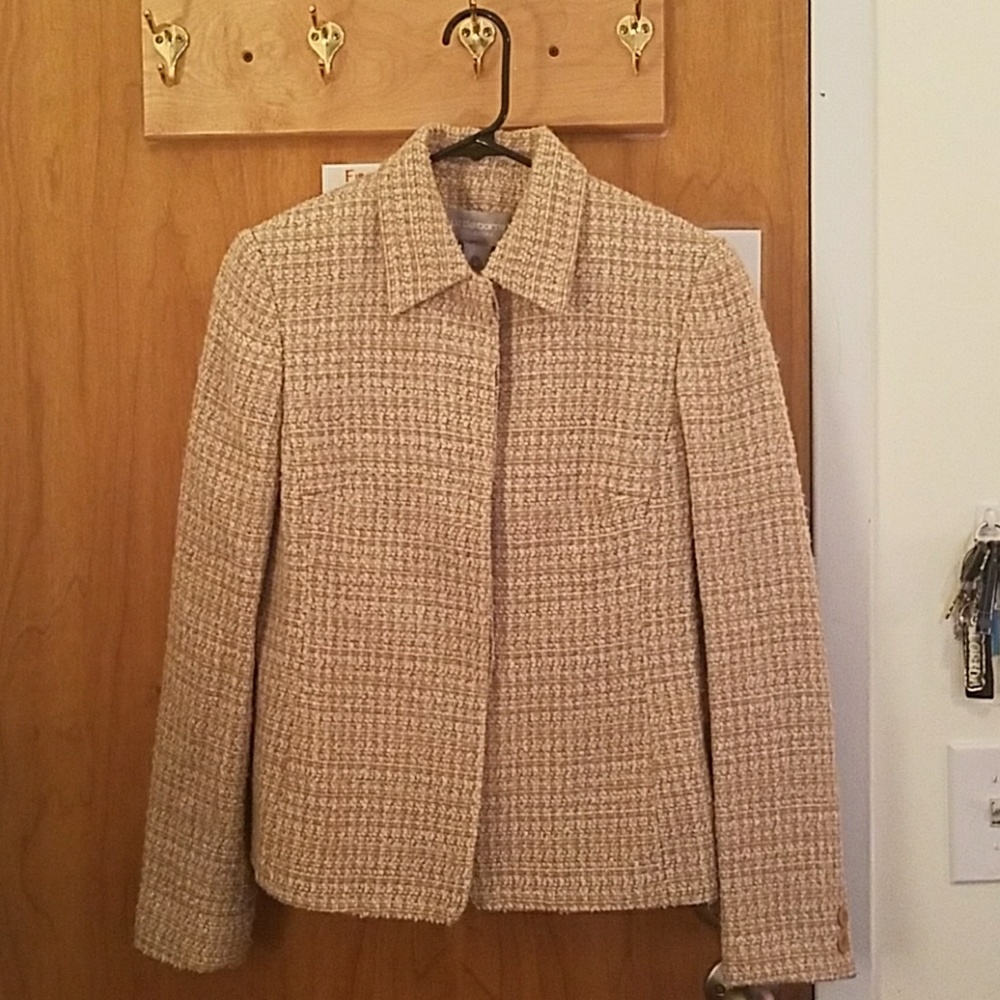Plaid Button-Up Blazer