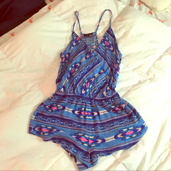 Timing Dresses & Skirts - Timing- multi color printed romper size small