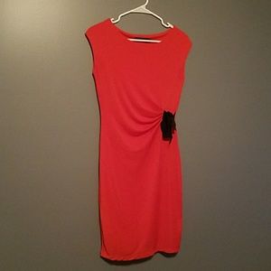 The Limited Orange Black Stretch Dress XS