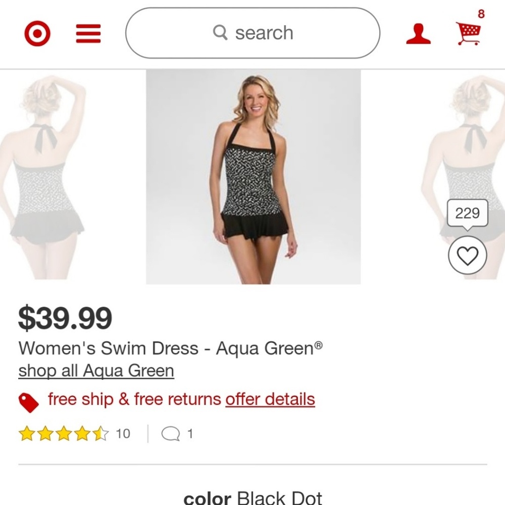 Aqua Green Women's Swimsuit