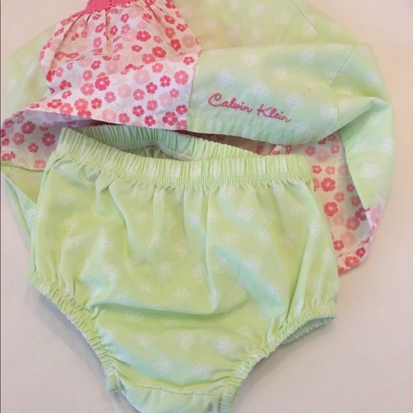 Calvin Klein summer dress with diaper cover - Picture 2 of 3