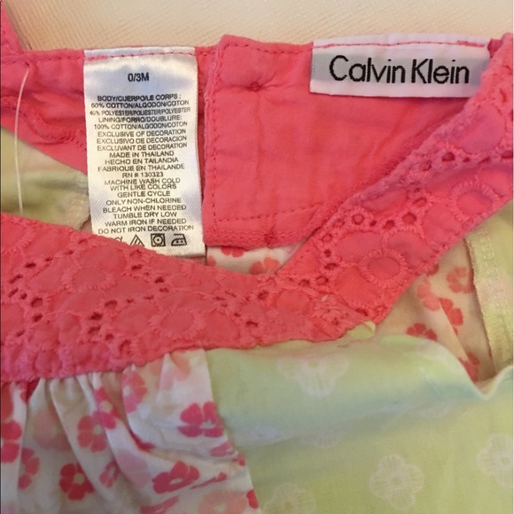Calvin Klein summer dress with diaper cover - Picture 3 of 3