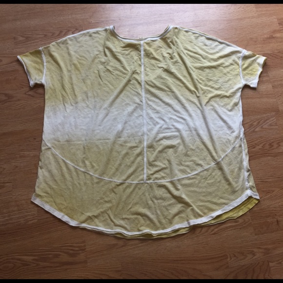 We The Free Free People Mustard Ombré Tee - Picture 3 of 3