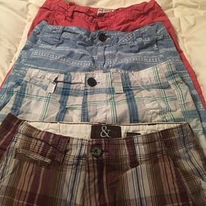 4 PAIRS OF BOYS SHORTS Size 10-12