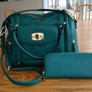 Merona Handbag With Matching wallet