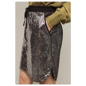 Sequin pockets skirt S