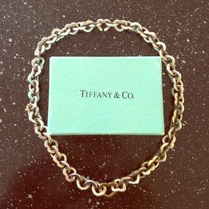 Tiffany & Co. Sterling Silver & 18K Gold Necklace