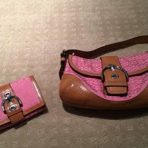 Coach Handbag And matching wallet
