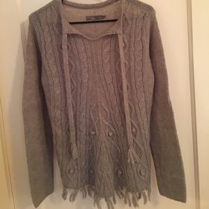 Prana grey knit sweater!