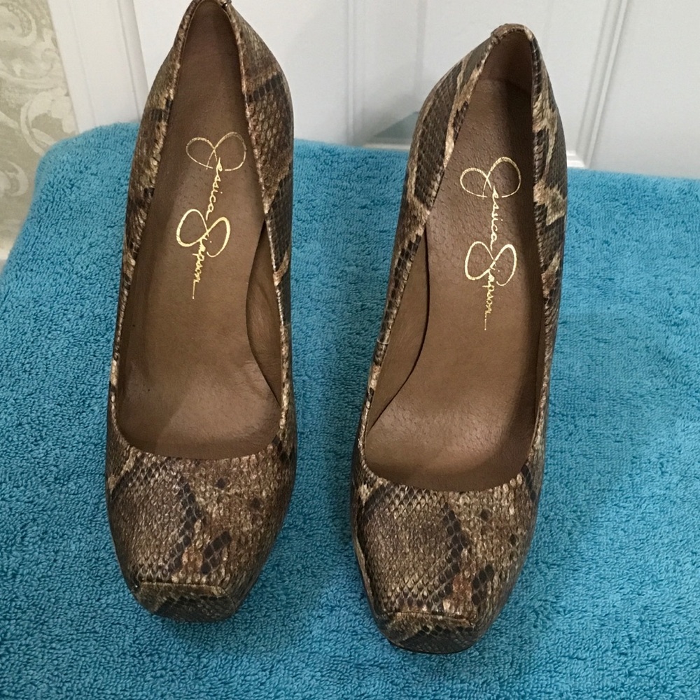 Snakeskin heels