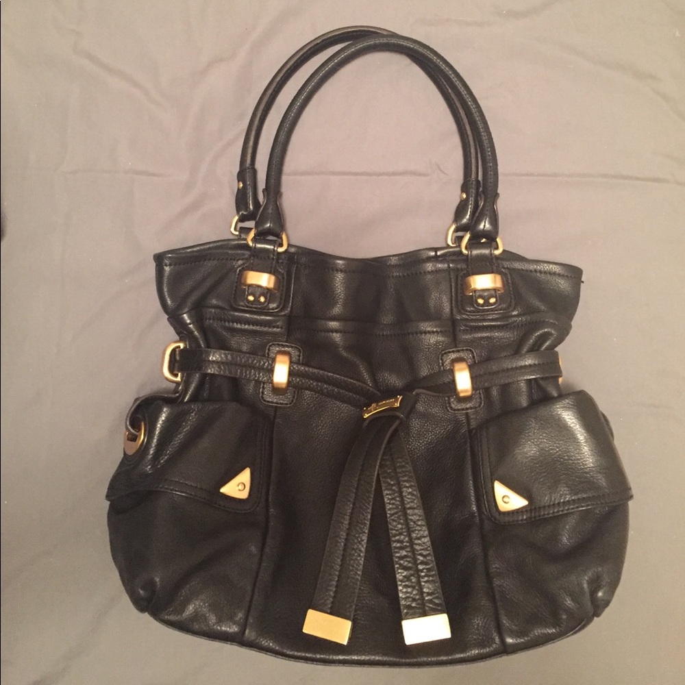 B Makowsky Leather Shoulder Bag