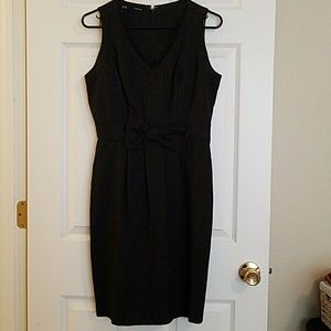 Black pinstripe dress