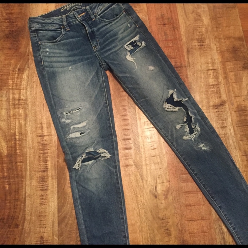 High rise American eagle jeggings