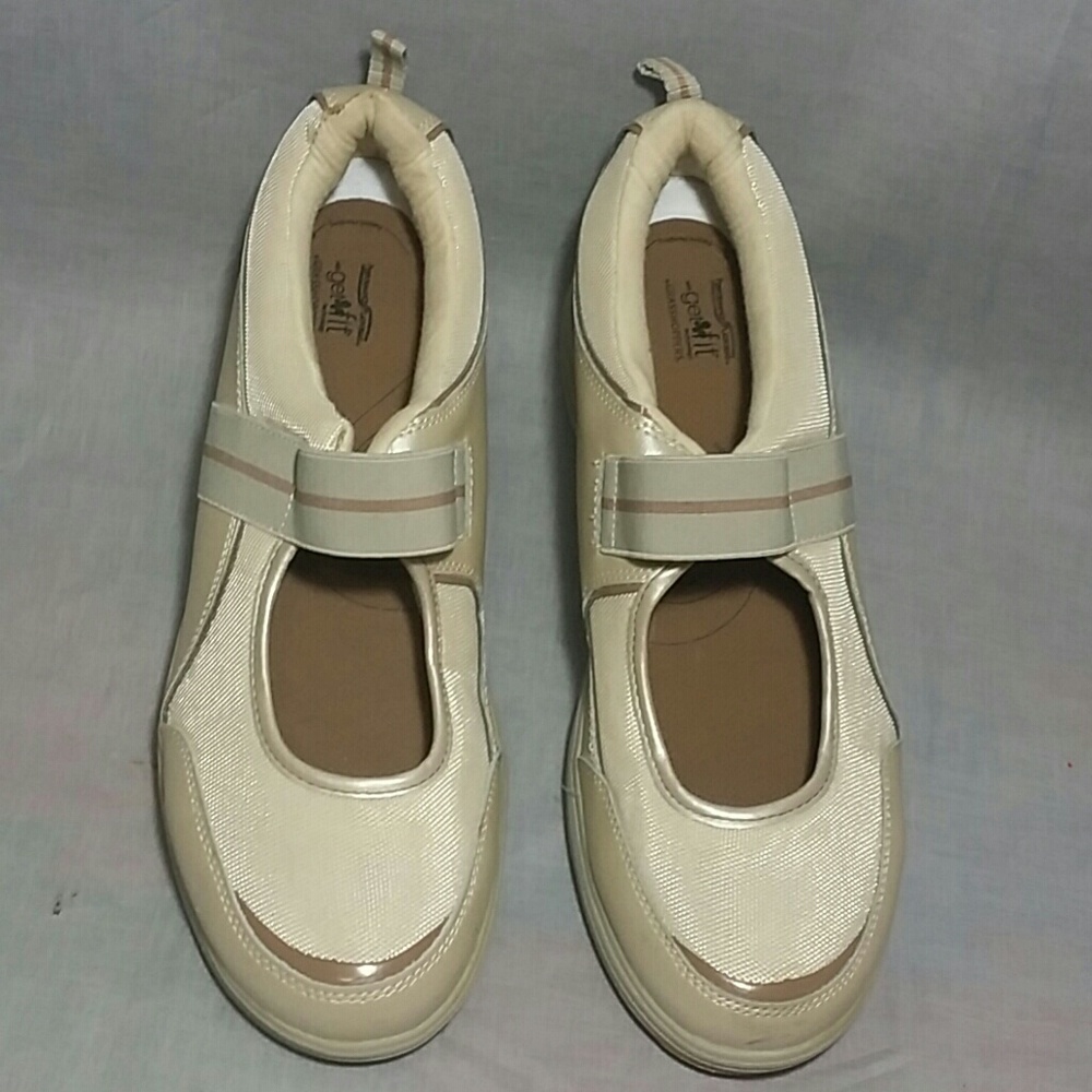Grasshopper GET FIT Mary Jane Shoes 10 M Beige